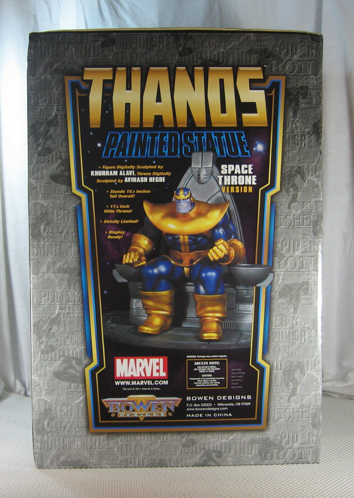 Thanos On Space Throne Statue 287600 Bowen Designs Marvel Avengers Brand New Sunshine Comics 9848