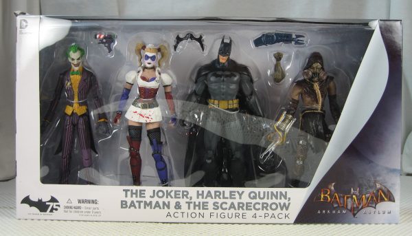 Arkham Asylum Joker Harley Quinn Batman Scarecrow 4-Pack Action Figure Set NEW - Image 8