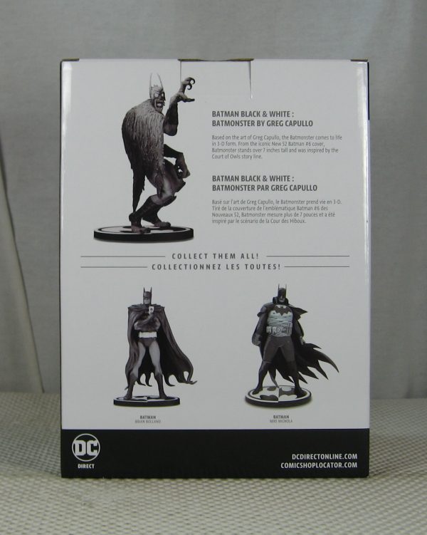 Batman Black and White Batmonster Statue Greg Capullo NEW SEALED - Image 5