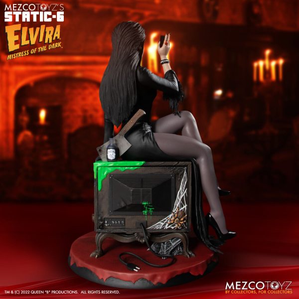 Mezco Static Six Elvira Mistress of the Dark 1/6 Statue NEW SEALED - Image 2