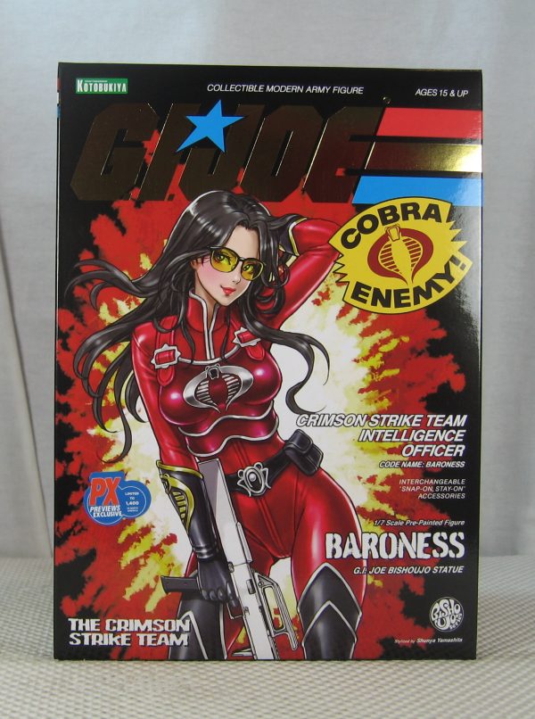 Kotobukiya G.I. Joe Baroness Crimson Strike Team Bishoujo 1/7 Statue NEW SEALED - Image 6