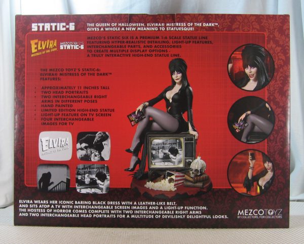 Mezco Static Six Elvira Mistress of the Dark 1/6 Statue NEW SEALED - Image 9